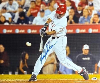 Garret Anderson Signed 16x20 Photo Angels 2002 WS Champs PSA 4A39710 - Image 1 of 2