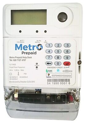 Prepaid Electric METRO Card Meter For Tenants BRAND NEW PayPoint Top-Ups LATEST • 59.99£