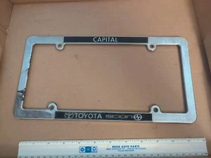 Vintage License plate frame dealership Michigan Capital Toyota Scion - Picture 1 of 2