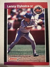 Lenny Dykstra 1989 Donruss # 353 New York Mets World Series Champion