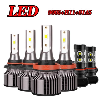 Faro delantero alto/bajo y bombillas antiniebla LED para Lincoln Aviator 2003-2005 cantidad 6 Foto 1 de 4