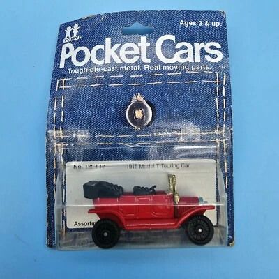 Tomy Pocket Cars Red 1915 FORD Model T Coupe Die cast Metal Car  Tomy/Tomica - Image 1 of 4