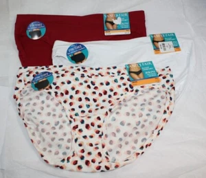 Neu mit Etikett Set/3 Vanity Fair Beyond Comfort 18291 BIKINI ROT WEISS LONDON-DRUCK L/7 - Bild 1 von 5