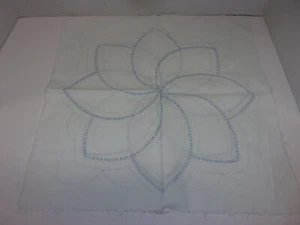 Vintage Cross Stitch Printed Quilt Pattern Material 6 Squares Each Square Is 18 - Picture 1 of 7