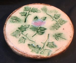 Antique English Majolica Footed Trivet Stoke-on-Trent c.1890s - Picture 1 of 13