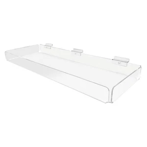 Large Tray Clear Acrylic Sundries For Slatwall 590mm x 205mm (G13/S) - Picture 1 of 7