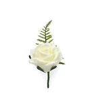 Silk Artificial Wedding Flowers Lilac Ivory Rose Bouquet Posy Buttonhole Package