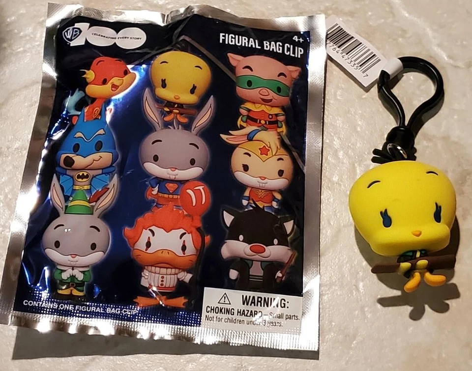 Monogram WB 100th Backpack Clip Tweety Bird Slytherin Loney Tunes Harry Potter - Image 1 of 1