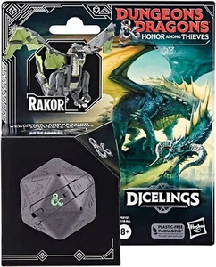 Figura Hasbro Dungeons & Dragons Dicelings RAKOR Black Dragon NUEVA - Imagen 1 de 6