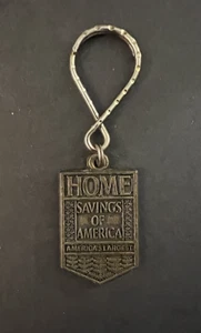 Vintage HOME SAVINGS OF AMERICA America's Largest Key Ring Keychainđź’— - Picture 1 of 3