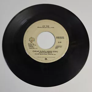 ZZ Top "Cheap Sunglasses" 45 Vg+ Tested Jukebox 1979 - Picture 1 of 4