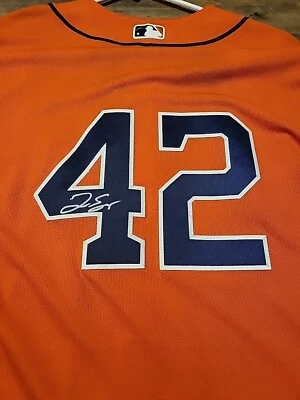 George Springer Autographed Jackie Robinson Day Jersey - Image 1 of 4