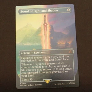 Sword of Light and Shadow Borderless MTG Assassin's Creed Mythic 125 NM - Picture 1 of 6