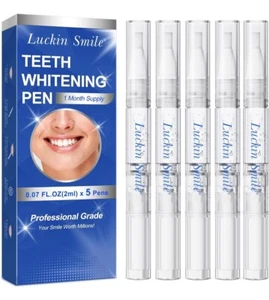 Professional Grade Teeth Whitening Gel Pens 5 Pack - Picture 1 of 7
