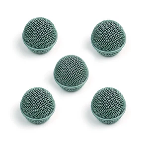 5x rejilla de micrófono de malla para Shure SM58 565SD LC micrófono, verde - Imagen 1 de 3