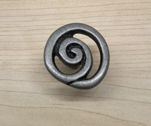 LIBERTY 1-3/8" Dia. Pewter Single Swirl Cabinet Knob 1/2" High P17012V-PEW-C - Picture 1 of 2