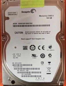 ⭐️⭐️⭐️⭐️⭐️ HDD Hard Drive SATA Laptop 2.5" Seagate ST9160314AS 160GB 9HH13C-286 - Picture 1 of 2