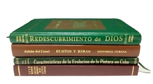Lot 4 CUBA Related Books BUSTOS Y RIMAS, CARACTERISTICAS DE LA EVOLUCION PINTUR - Picture 1 of 6