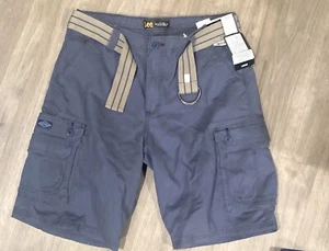 Lee Men's Cargo Shorts With Belt 100% Cotton - Picture 1 of 6