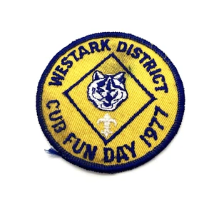 Vintage 1977 Westark District OH Ohio Pfadfinderjunges Fun Day PATCH - Bild 1 von 3