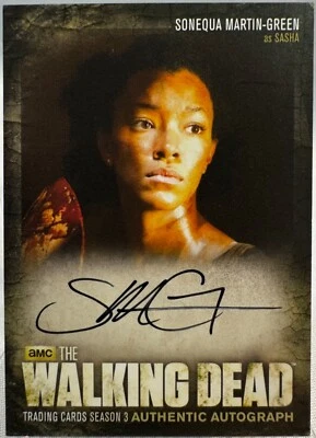 The Walking Dead Season 3, Sonequa Martin-Green (Sasha) Autograph Card A19 - Image 1 of 2