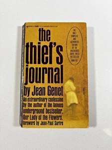 The Thief’s Journal by Jean Genet 1965 Bantam Vintage Paperback Grove Press Ed - Picture 1 of 11