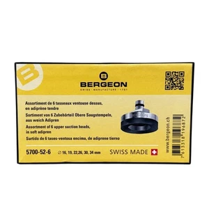 Bergeon 5700-52-6 Set of 6 Upper Suction Heads for 5700-Z Press, Soft Adipren - Picture 1 of 5