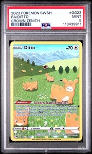 PSA 9 MINT Ditto Pokemon Crown Zenith GG22/GG70 - Picture 1 of 2