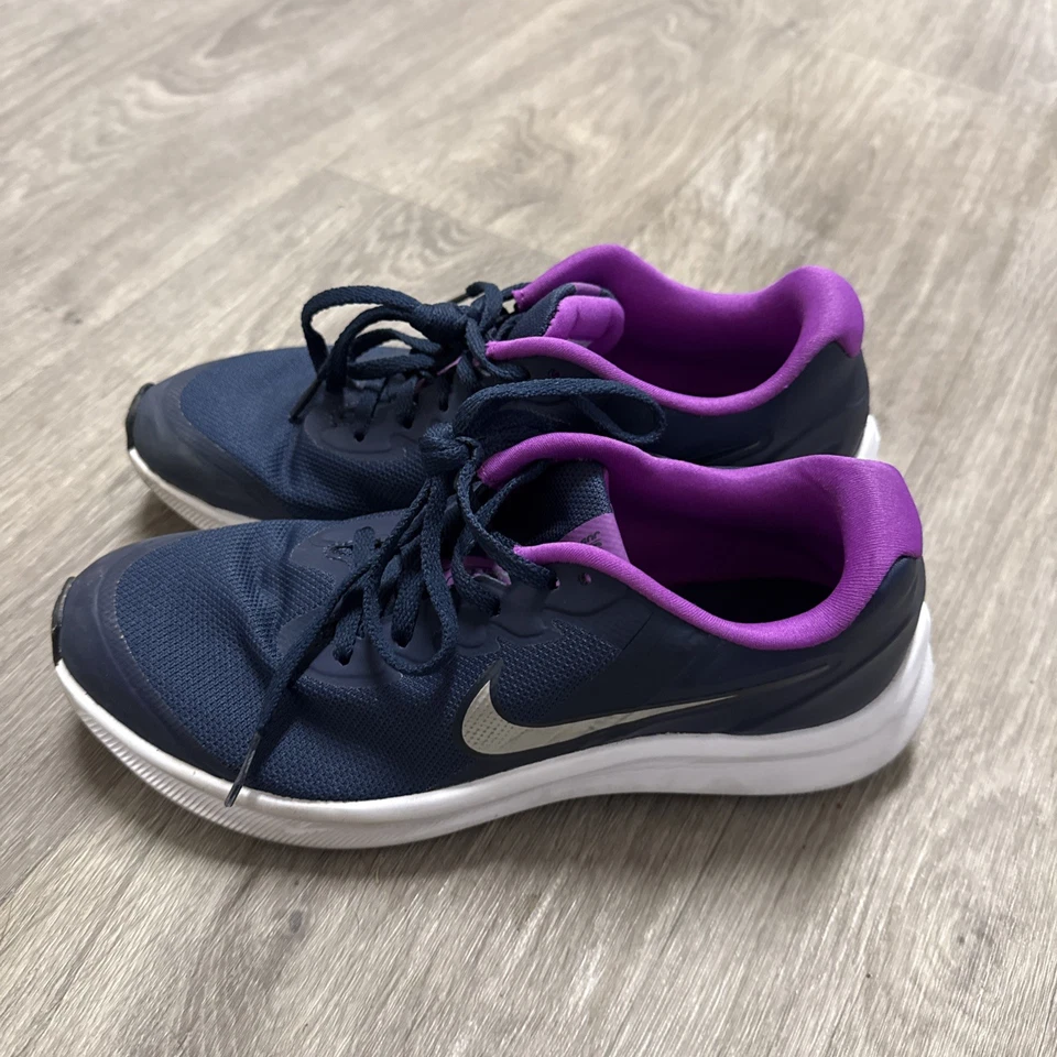 Кроссовки спортивные Nike Star Runner детские DA2776-404 темно-синие фиолетовый размер 5,5 Y - Изображение 1 из 1