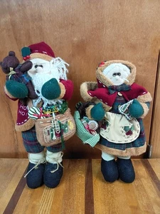 MR AND MS CLAUSE STAND ALONE STUFED DOLLS - Picture 1 of 6