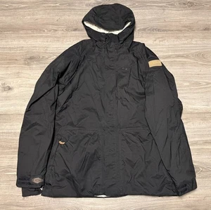 Chaqueta de esquí parka vintage Oakley aislada holgada negra cremallera completa grande para hombre - Imagen 1 de 12