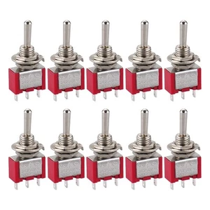 Toggle Switch MTS-123 SPDT Momentary (ON)-OFF-(ON) 3 Files 3 Feet 5A 125VAC 2A - Picture 1 of 6