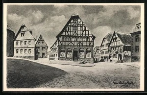 Künstler-AK Lauterbach in Hessen, Hohbrücke  - Picture 1 of 2