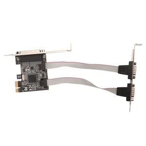 Pcie To Rs232 And Parallel Port Card High Speed Transmission 2X9Pin Serial AM - Afbeelding 1 van 24