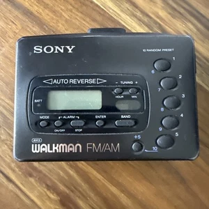 Sony Walkman WM-FX41 FM/AM/ Cassette Portable AVLS Auto Reverse With Clip Tested - Picture 1 of 6