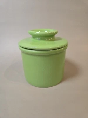 L. Tremain The Original Butter Bell Crock Apple Green 2013 Ceramic 4.25" Tall - Image 1 of 4
