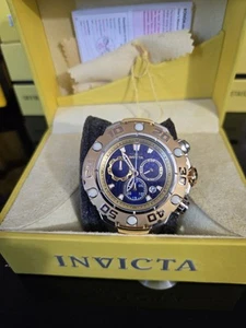 Invicta 31619 Excursion Swiss Chronograph Blue Textured Dial Bracelet Watch - Picture 1 of 7