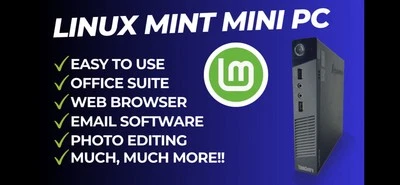 Lenovo ThinkCentre M73 USFF 'Micro PC' running Linux Mint - Image 1 of 4