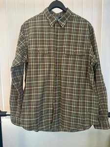 Men’s Polo Ralph Lauren Plaid Button Up w/ Elbow Patches Size X-Large - Picture 1 of 7