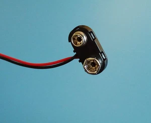 3 piezas de clips/conectores de batería de 9 V plástico duro duradero (en forma de T) - Imagen 1 de 3