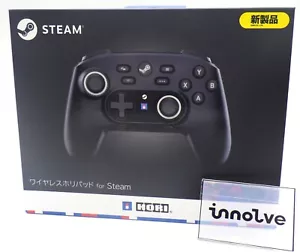 Wireless Hori pad Controller for Steam Midnight Black HPC-055 New From JAPAN - Picture 1 of 13