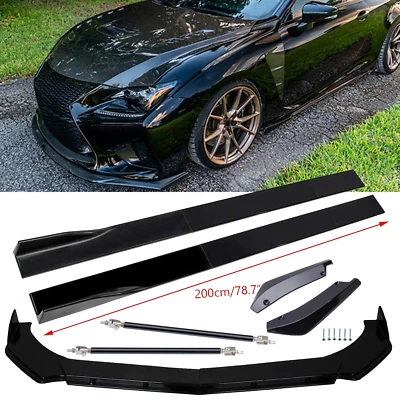 For LEXUS IS250 IS300 IS350 &Si 78.7" Side+Skirt Rear Front Bumper Lip Splitter - Изображение 1 из 4