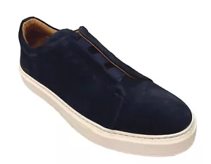 Tenis sin cordones para hombre Sigotto azul marino de gamuza 6004 - Imagen 1 de 4