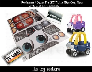 Replacement Decals fits 2017 Little Tikes Cozy Coupe Truck with Blue Eyes Boy - Picture 1 of 9