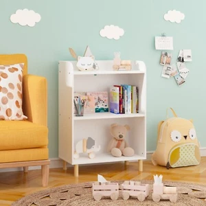 Kids 3-Tier Bookcase, Children's Book Display & Toy Storage Organizer - Picture 1 of 12