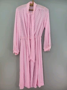 Abito vintage Lady Carol rosa plissettato taglia 14 cesoia leggi bene - Foto 1 di 11