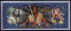 Hercules Kevin Sorbo Silver Foil Plastic Banknote - Picture 1 of 3