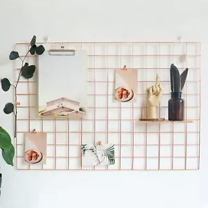 Wall Grid 2 Pack Wire Photo Grid Panels Metal Picture Rack Wall Organizer for... - Picture 1 of 7