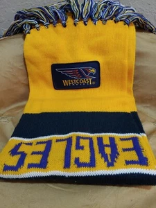 NEW Official West Coast Eagles Bar Scarf 8"x66" - Picture 1 of 4