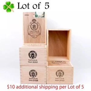 "Menge 5 Tattoo Exclusive Serie TAA 2022 Holz Zigarrenbox 6,25"" x 4,75"" x 3,25" - Bild 1 von 12
